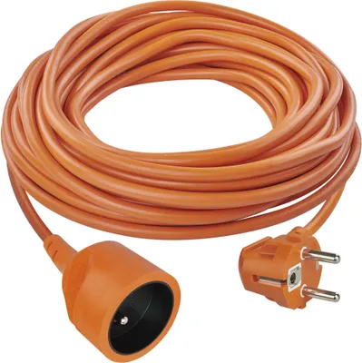 Prodlužovací kabel 25 m / 1 zásuvka / oranžový / PVC / 230 V / 1,5 mm2