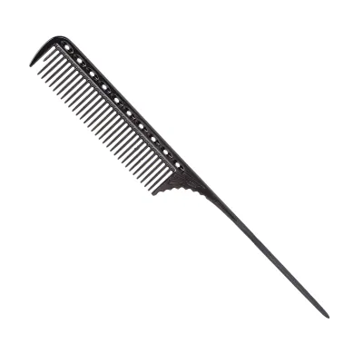 Zdjęcie produktu dla Profesjonalny grzebień z grzechotką, grzebień fryzjerski do salonu, grzebień do stylizacji, grzebień fryzjerski, aluminiowy grzebień metalowy, czarny