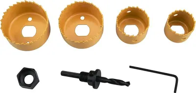 Produktbild von Vrtáky vykružovací korunkové Extol Craft (1808) sada 6ks, ?32-38-51-54mm, max. hloubka vrtu 25mm, HSS/Bi-metal