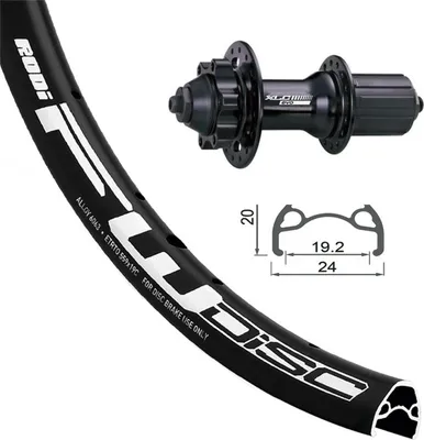 Obrázok produktu pre XLC zadné koleso 24x1.9 XLC 6 dier..sz SSP 32L Rodi FW DISK sz .Niro-Spei.(sz), čierna