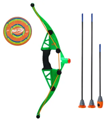 Imagen del producto de Juguete Nerf de tiro con arco, set Power Bow & Arrow Howler para uso en exteriores