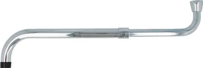 Produktbild von tecuro S-Auslauf ausziehbar 280 - 480 mm für Wand-Armaturen, Messing verchromt