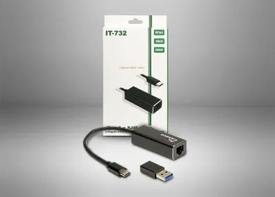 Immagine prodotto di Inter Tech 88885593 Inter-Tech LAN-Adapter Argus IT-732 USB-C Gigabit Ethernet