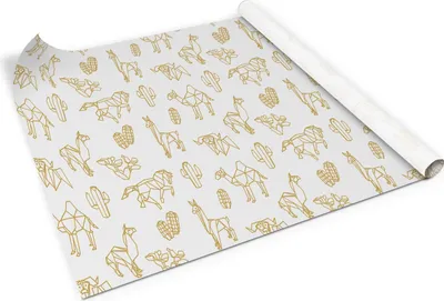 Produktbild von Origami tiere– Möbelfolie selbstklebend – PVC Klebefolie für Möbel – Küche – Schränke – Möbelrenovierungsfolie – Möbeldekorfolie – 100x50 cm