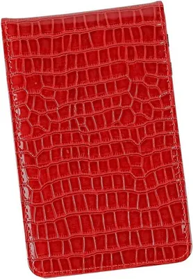 Produktbild von Golf scorekeeper mit Lederstift und Maßband - für Golfer (rot)