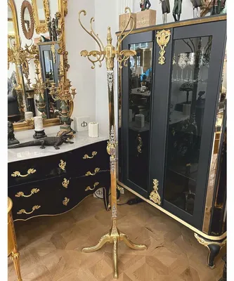 Immagine prodotto di Casa Padrino appendiabiti barocco oro/argento h. 180 cm - Italy