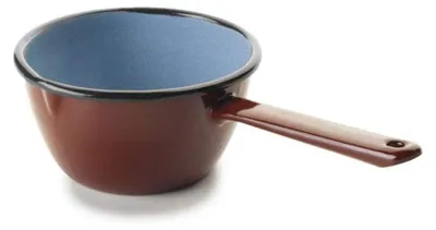 Obrázek produktu pro Rendlík s výlevkou - Ø 14 cm - Smaltovaná ocel - Indukce - Hnědý - 0,9 l