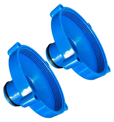 Productafbeelding van 2 Stuks Skimmer Adapter - 80 mm naar 32 mm - Blauw