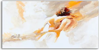 Produktbild von Coloray - Glasbild - 120x60 cm - Wandbild - Glasbilder - Paar Liebesakt Malerei Kunst Nachbildung