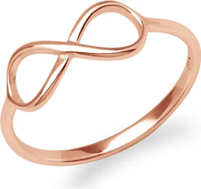 Produktbild von lanii Ring Unendlichkeitssymbol Infinity Ring 925 Silber rosévergoldet