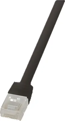Immagine prodotto di Logilink Flachpatchkabel RJ45 U/UTP Cat6 0.25m schwarz