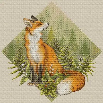 Obrázok produktu pre HobbyJobby Balenie výšiviek krížikom "The Keeper of the Woods", počítaný vzor, 27x27cm