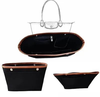 Zdjęcie produktu dla Organizer do torebki filcowy longchamp wkładka kieszeń dla kobiet