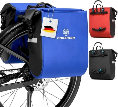 Produktbild von Silecomplaza Fahrradtaschen für Gepäckträger 2x25L wasserdicht reflektierend