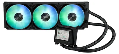 Produktbild von ASUS MAX GAMING LC 360 ARGB LCD, All-in-One-Flüssigkeitskühler, 12 cm, Schwarz