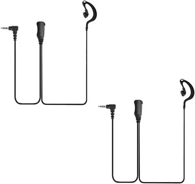 Produktbild von Retevis EEY002 Walkie Talkie Headset 1-polig 3,5 mm kompatibel RT622P RT22P Funkgerät (2 Stück)