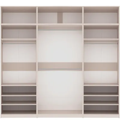 Produktbild von Marmex Möbel Garderobenschrank mit Aufsätzen TRES SET O/N Graubeige Cashmere 260x246x51 cm