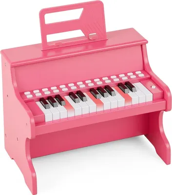 Produktbild von Digitales Kinderpiano mit 25 Tasten, einstellbarer Geschwindigkeit, Rosa