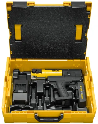 Produktbild von Rems Mini-Press 22V ACC Basic-Pack, Akku 21,6 V/1,5 Ah, Ladegerät, in L-BOXX