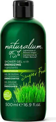 Zdjęcie produktu dla Naturalium Super Food Wheatgrass z energetyzującym żelem pod prysznic 500ml