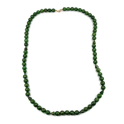 Produktbild von Kette Perlen 12mm grün-gold-marmor grün 12mm