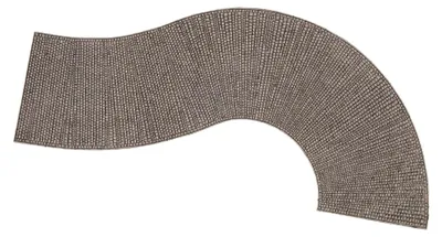 Immagine prodotto di NOCH 60316 Curva strutturata "Pavimento di ciottoli" 7,5 cm di larghezza, circa 32 cm di lunghezza