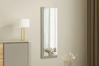 Produktbild von Skye Decor, Lariya - White, Anthracite, Spiegel, Weiß, 40 x 2,2 x 120 cm