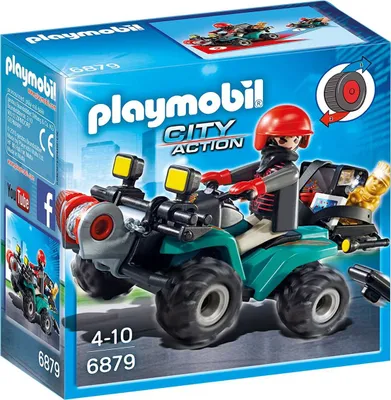 Produktbild von PLAYMOBIL 6879 - Ganoven-Quad mit Seilwinde