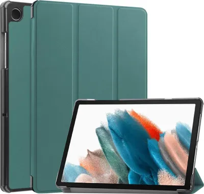 Produktbild von Samsung Galaxy Tab A9 Hülle - Tri-Fold Ständer Klapphülle mit Schlaf/Wach-Funktion - Grün