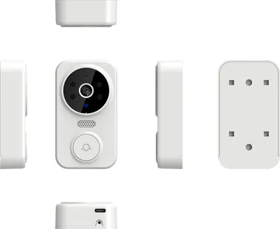 Zdjęcie produktu dla Inteligentny wideodomofon Bezprzewodowa kamera HD Wykrywanie ruchu PIR Alarm na podczerwień Dzwonki do drzwi Wi-Fi do domu