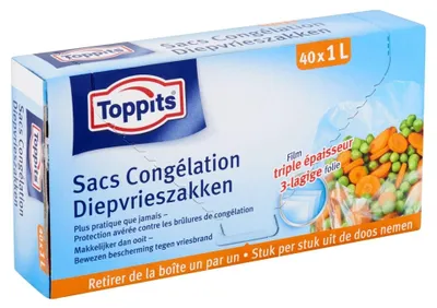 Immagine prodotto di Toppits Sacchetti per congelatore 1L 40 Pezzi