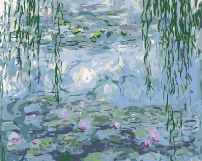 Produktbild von Diamondi - Diamond painting - SEEROSEN (C.MONET), 40X50 cm, ohne Keilrahmen