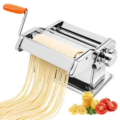Produktbild von Nudelmaschine, 9-stufige Dickeinstellung, 2 Schneidbreiten, Nudelmacher