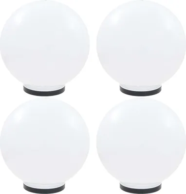 Zdjęcie produktu dla vidaXL Oświetlenie ogrodowe LED 4 szt. Sferyczne 40 cm PMMA