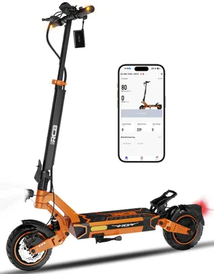 Produktbild von RCB D7PRO(Premium Version) Elektroroller,E-Scooter für Erwachsene mit Straßenzulassung (ABE),NFC/Blinker/APP, 80-130KM, 27 Ah,10 Zoll Flatproof-Reifen