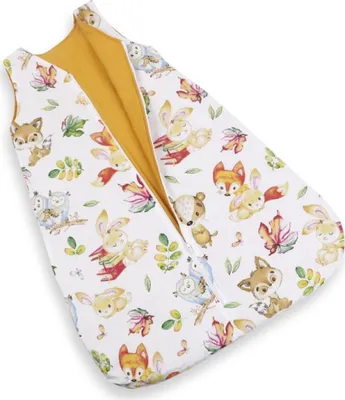 Obrázok produktu pre Spací vak – 50 x 75 cm – biely, žltý