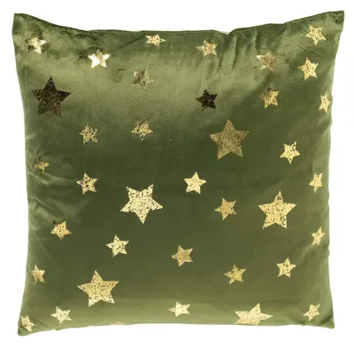 Productafbeelding van Textino kussensloop, sterrenhemelmotief, 45x45 cm, groen
