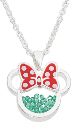 Image de Collier Minnie Mouse avec pierre de naissance turquoise, taille unique, bijoux Disney