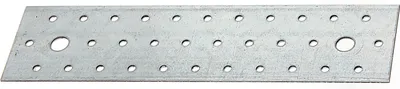 Zdjęcie produktu dla Alberts 847241 Płyta perforowana, ocynkowana metodą Sendzimira, 240 x 60 mm, zestaw 25 sztuk