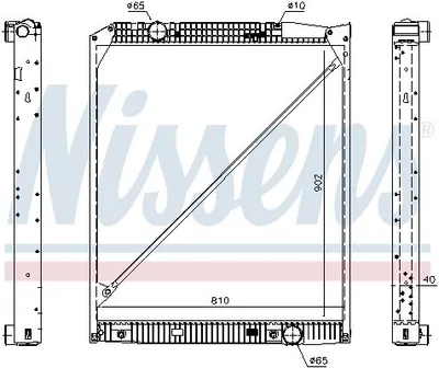 Produktbild von NISSENS 62653A Kühler Wasserkühler Motorkühler passend für MERCEDES-BENZ ACTROS ACTROS MP2 / MP3
