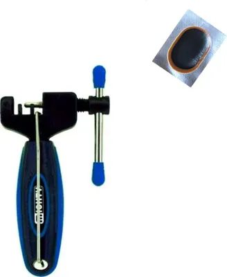 Produktbild von Mighty Kettennietwerkzeug Fahrrad Kettennieter Kettennietendrücker inkl. 1 x Schlauchflicken