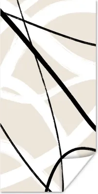 Produktbild von MuchoWow® Poster Linie - Abstrakt - Minimalismus - Pastell 80x160 cm - Kinderzimmer