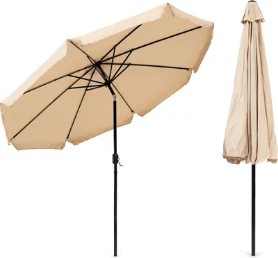 Image de Parasol de jardin Lavulo 300 cm beige