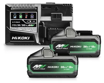 Zdjęcie produktu dla Hikoki Akumulator 36V 2,5Ah Bsl36A18X 2Szt. + Ładowarka Uc18Ysl3 Whz