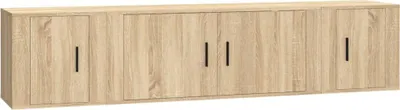 Produktbild von vidaXL 3-tlg. TV-Schrank-Set Sonoma-Eiche Holzwerkstoff