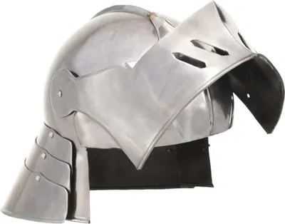 Immagine prodotto di vidaXL Elmo da Cavaliere Medievale Antico Replica LARP Argento Acciaio