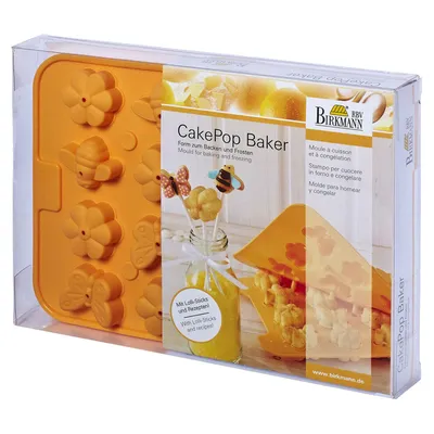 Produktbild von Birkmann CakePop Baker Primavera, 16-fach, Silikon, mit Stielen