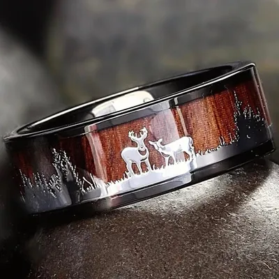 Immagine prodotto di Anello da Uomo WO-7156 - Marrone 57mm KP7156