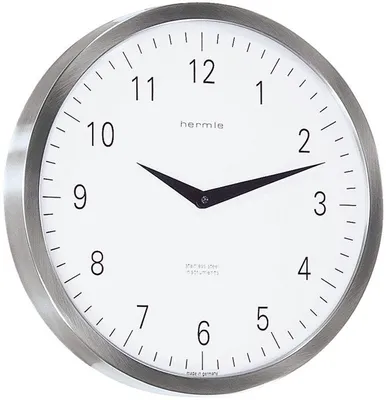 Produktbild von Bahnhofsuhr Funkwerk Edelstahl - Hermle Modell: 30466-000870