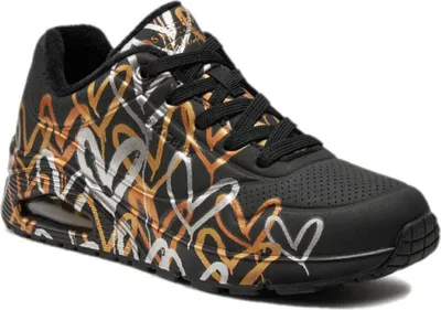 Produktbild von SKECHERS Uno Metallic Love Schuhe Damen schwarz 36